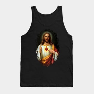 Sacred Heart of Jesus Catholic Traditional Tank Top